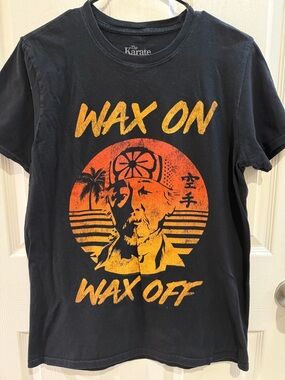 Black Graphic Tee - Karate Kid